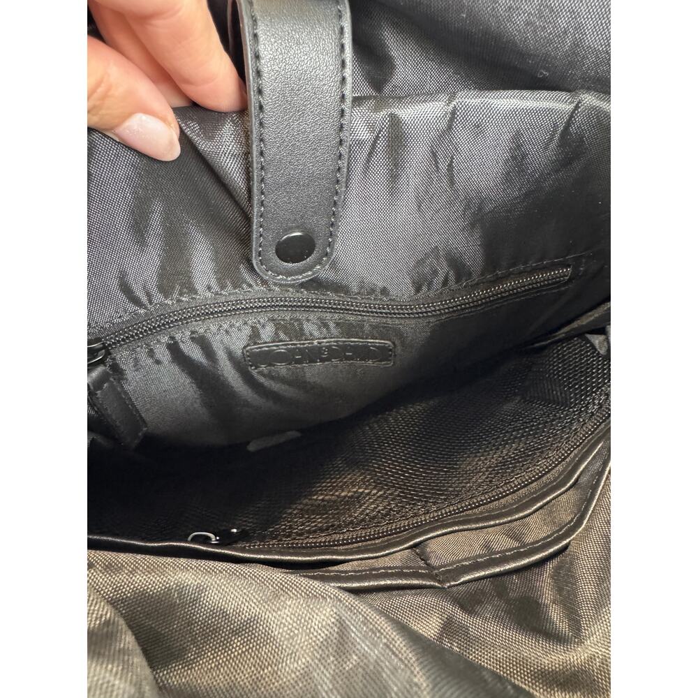 Joan & David 18 Puffer Backpack Black Nylon Work School Bag unisex NWT - Picture 10 of 12